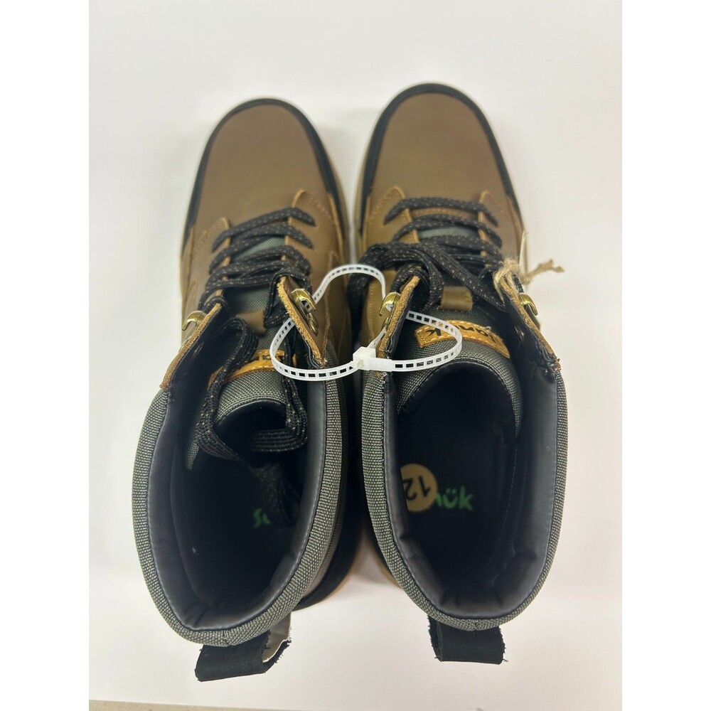 Sanuk Post Up Men's Leather Mid-Cut Sneaker Boots ~ Men's Size 12 View 5